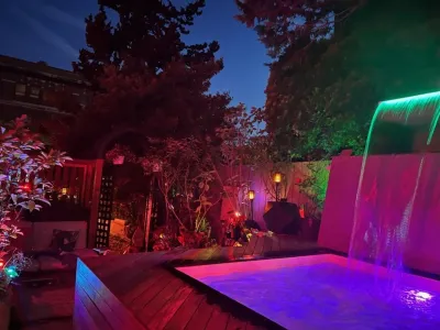 Backyard Pool and Waterfall